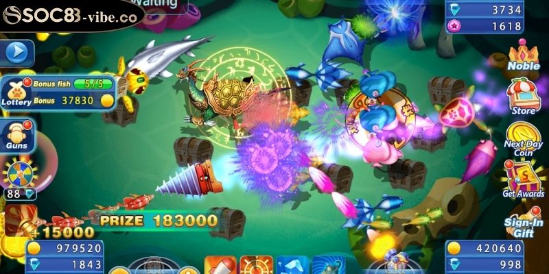Hệ thống vũ khí trong tựa game giải trí đa dạng 